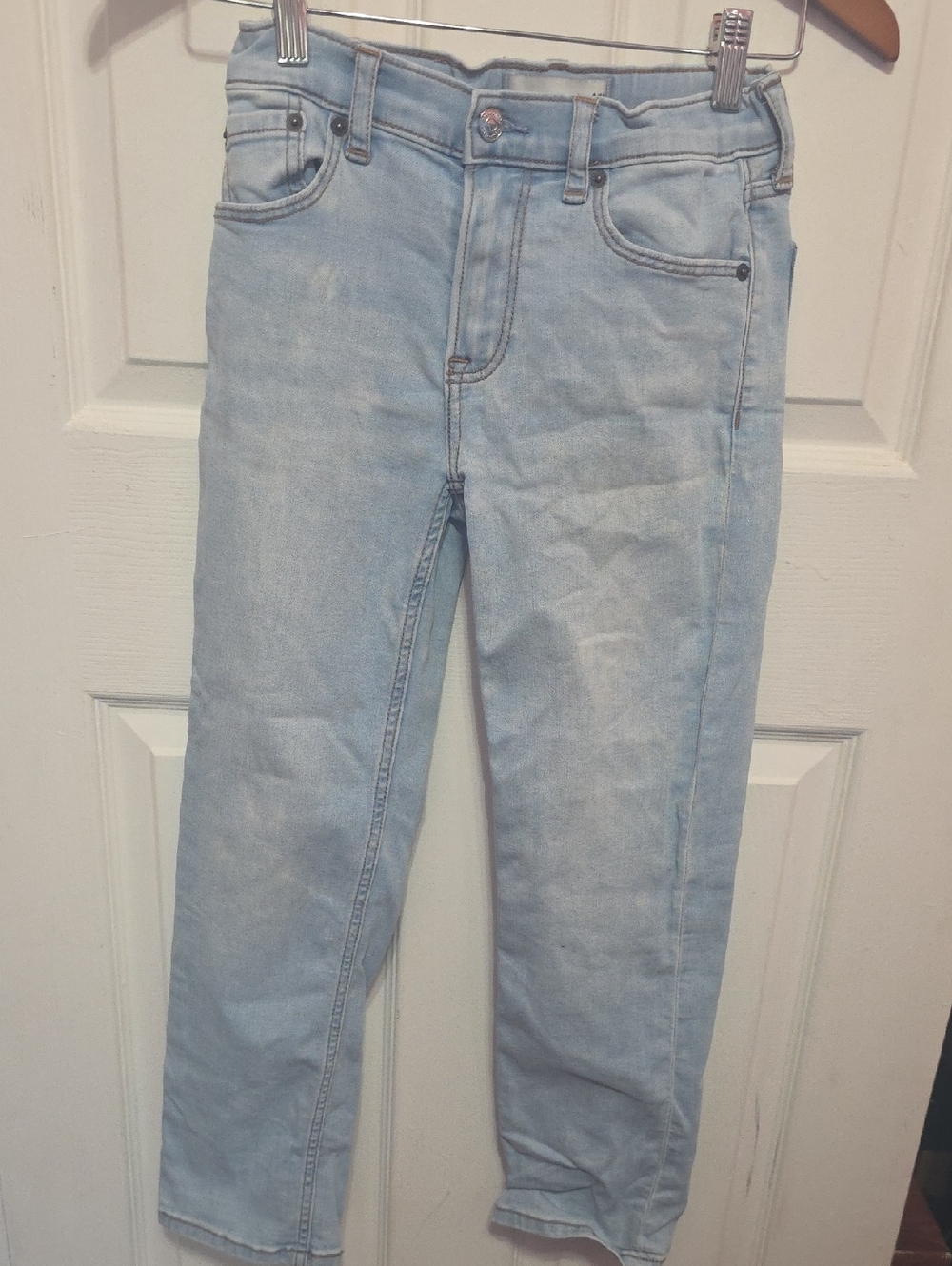 Abercrombie Kids Light Wash Slim Straight Jeans
